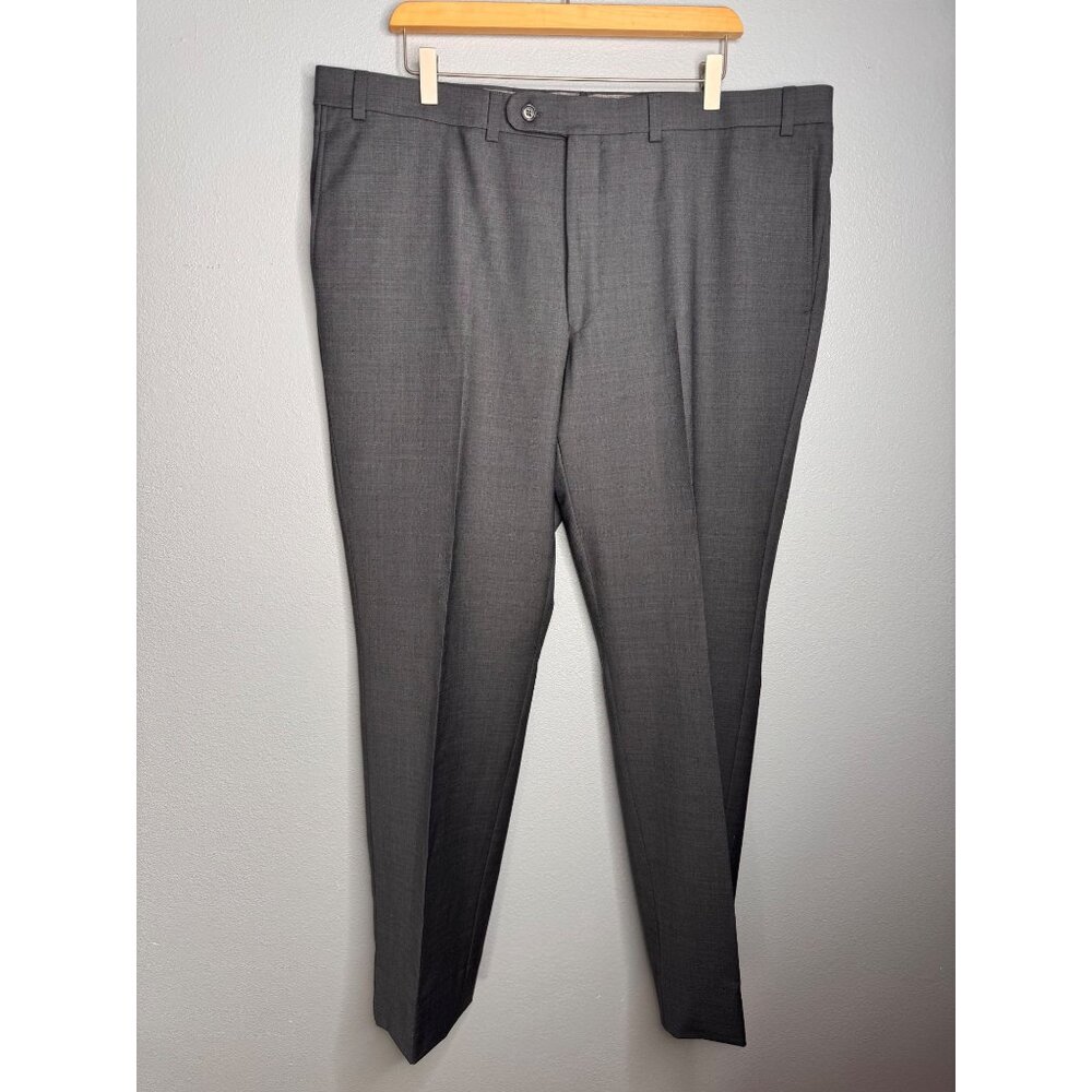 NWOT Riviera By Jack Victor Mens Traveler Gray Pants 42RX31 Unfinished hem